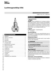 Kromschroeder VAA Bedieningsvoorschrift