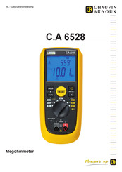 Chauvin Arnoux C.A 6528 Gebruikshandleiding