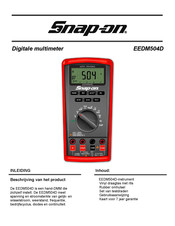 Snap-On EEDM504D Handleiding