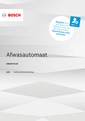 Bosch SMH4ITX12E Gebruikershandleiding