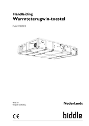 Biddle HR 35 Handleiding