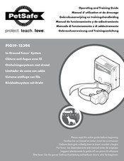 Petsafe PIG19-15394 Gebruiksaanwijzing