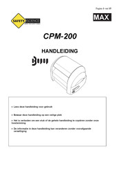Max CPM-200 Handleiding