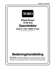 Toro 71205 Bedieningshandleiding