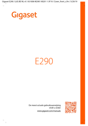 Gigaset E290 Handleiding