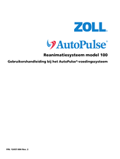 ZOLL AutoPulse 100 Gebruikershandleiding