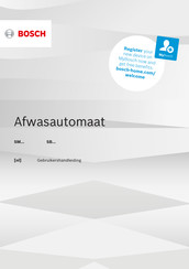 Bosch SMS68MW05E Gebruikershandleiding