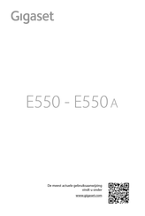 Gigaset E550 A Gebruiksaanwijzing
