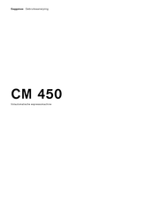 Gaggenau CM 450 Gebruiksaanwijzing