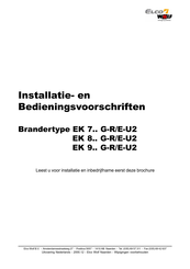 elco EK 9.1000 G-R/E-U2 Installatie- En Bedieningsvoorschriften