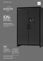 asecos BATTERY STORE PRO IO90.195.120.K2.WDC Gebruiksaanwijzing