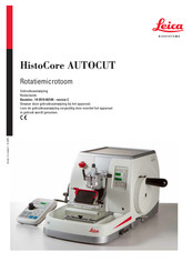 Leica BIOSYSTEMS HistoCore AUTOCUT Gebruiksaanwijzing