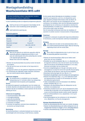 Orcon MVS-10RH Montagehandleiding