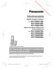 Panasonic KX-TG6821BL Gebruiksaanwijzing