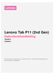 Lenovo TB350XU Gebruikershandleiding