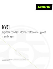 Shure MV51 Handleiding