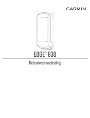 Garmin Edge 830 Gebruikershandleiding