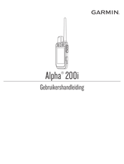 Garmin Alpha 200i Gebruikershandleiding