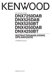 Kenwood DNX4250DAB Instructiehandleiding