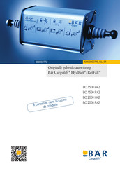 bar Cargolift HydFalt BC 1500 H42 Originele Gebruiksaanwijzing
