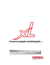 Verex XL Installatiegids