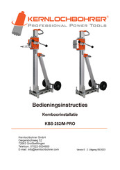 Kernlochbohrer KBS-252/M-PRO Bedieningsinstructies