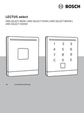 Bosch LECTUS select Installatiehandleiding