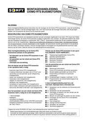 SOMFY Oximo 30/17 RTS Montagehandleiding