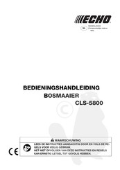 Echo CLS-5800 Handleiding