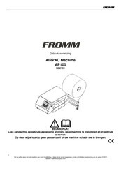 Fromm AP100 Gebruiksaanwijzing