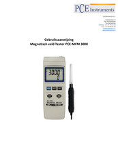 PCE Instruments MFM 3000 Gebruiksaanwijzing