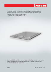 Miele ProLine TeppanYaki CS 1327 Gebruiks- En Montagehandleiding