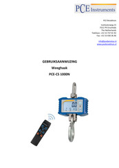 PCE Instruments CS 1000N Gebruiksaanwijzing