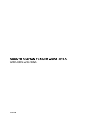 Suunto SPARTAN TRAINER WRIST HR 2.6 Gebruikershandleiding