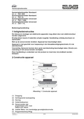 Jung KNX 3361 WW Bedieningshandleiding