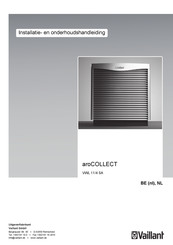 Vaillant aroCOLLECT VWL 11/4 SA Installatie- En Onderhoudshandleiding