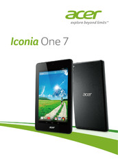 Acer Iconia One 7 Gebruikershandleiding