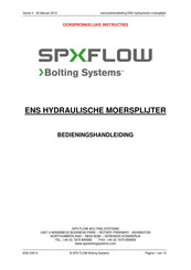 SPX Flow BOLTING SYSTEMS ENS3-2 Bedieningshandleiding