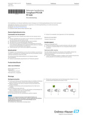 Endress+Hauser Ceraphant PTC31B Beknopte Handleiding