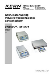 KERN and SOHN FKT 36K0.2L Gebruiksaanwijzing