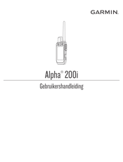 Garmin Alpha 200i Gebruikershandleiding