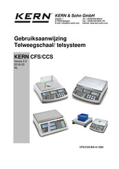 KERN and SOHN CCS Series Gebruiksaanwijzing