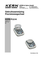 KERN and SOHN PLE-N Series Gebruiksaanwijzing