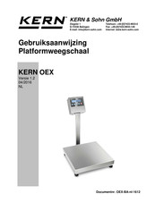 KERN and SOHN OEX 10K-3HM Gebruiksaanwijzing