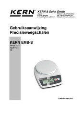 KERN and SOHN EMB 200-1S Gebruiksaanwijzing