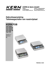 KERN and SOHN TFOB 3K-3LM-A Gebruiksaanwijzing