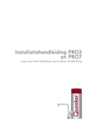 Quooker PRO3 Installatiehandleiding