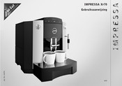 Jura IMPRESSA XF70 Gebruiksaanwijzing