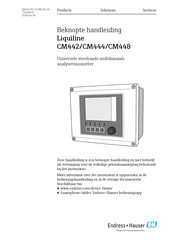 Endress+Hauser Liquiline CM448 Beknopte Handleiding