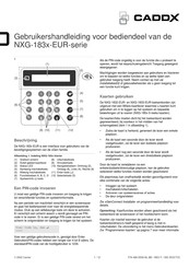 CADDX NXG-1830-EUR Gebruikershandleiding